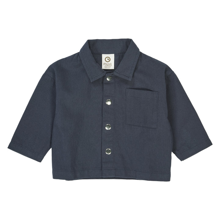 müsli TWILL skjorte Langærmet bluse Night blue 019402301