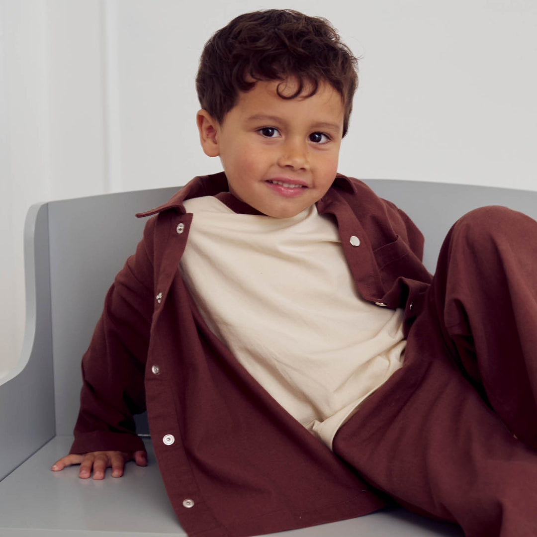 müsli TWILL skjorte Langærmet bluse Root 019122804