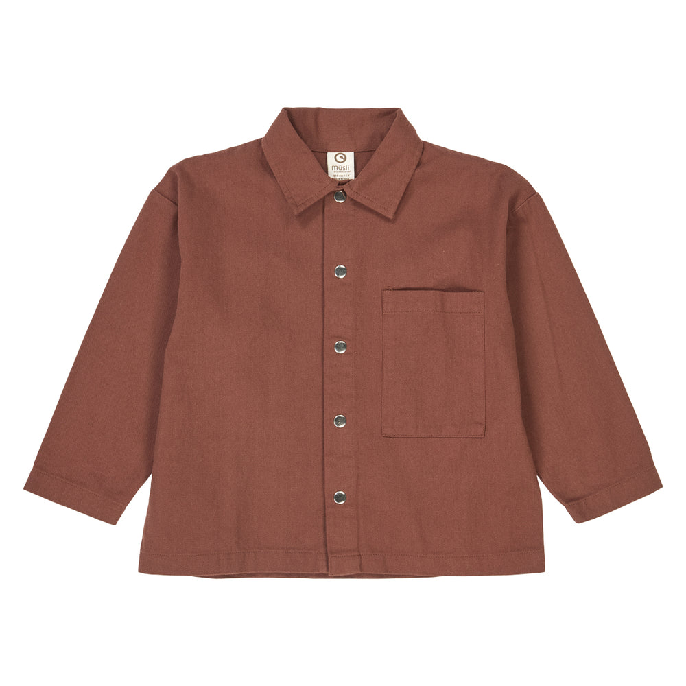 müsli TWILL skjorte Langærmet bluse Root 019122804