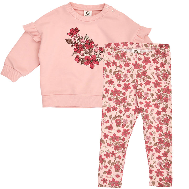 müsli VELORA bluse & bukse sæt Bukser Blush/ Baroque rose/ Mauve 690000331