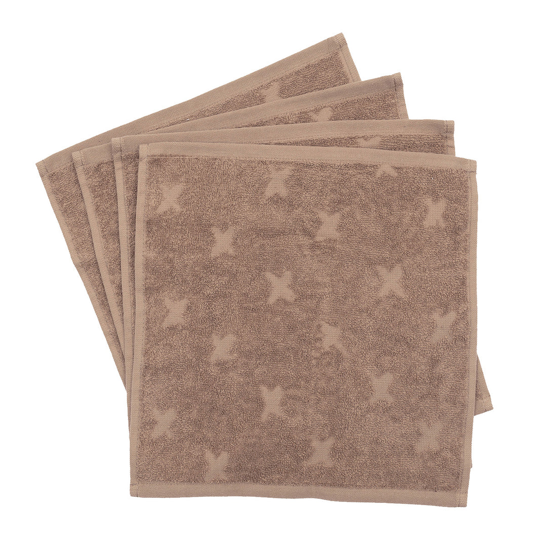 müsli Vaskeklude 4-pak Badekåber Walnut 017080802