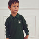 müsli WAFFLE polo Langærmet bluse Forest green 019591801
