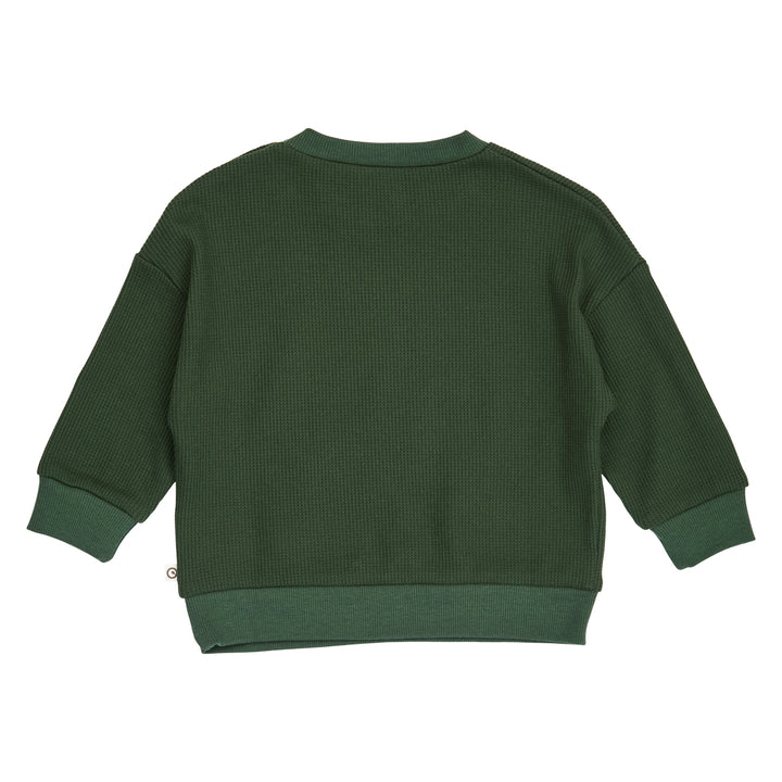 müsli WAFFLE sweattrøje Langærmet bluse Forest green 019591801
