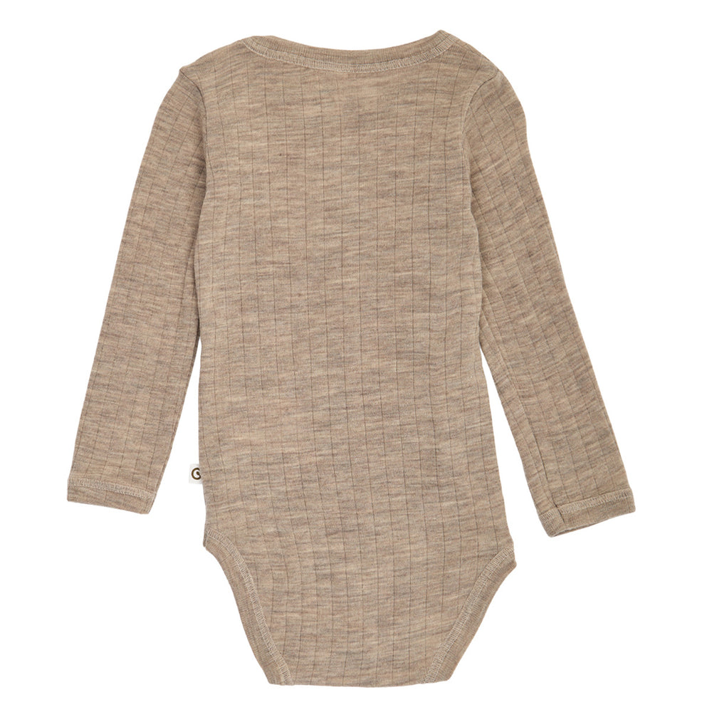 müsli WOOLLY RIB body i merinould Bodystockings Balsam melange 821000011