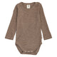 müsli WOOLLY RIB body i merinould Bodystockings Walnut melange 821000012