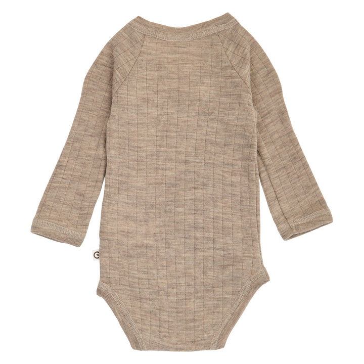 müsli WOOLLY RIB body med krydslukning Bodystockings Balsam melange 821000011