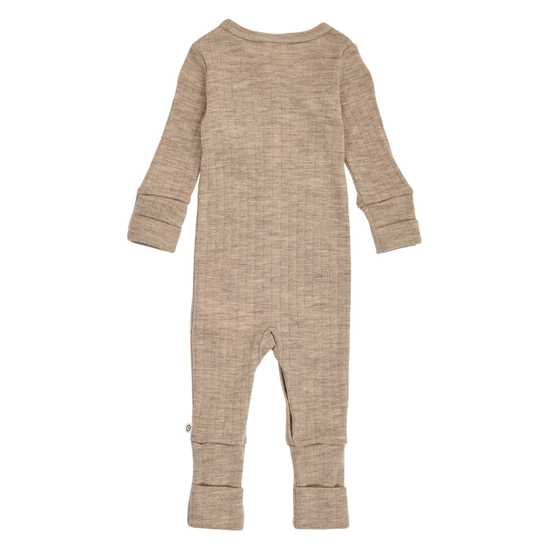 müsli WOOLLY RIB heldragt med fødder Bodystockings Balsam melange 821000011
