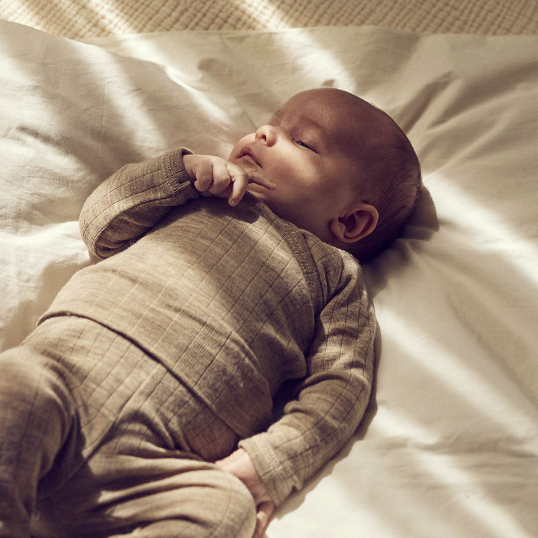 müsli WOOLLY RIB kryds cardigan Langærmet bluse Balsam melange 821000011