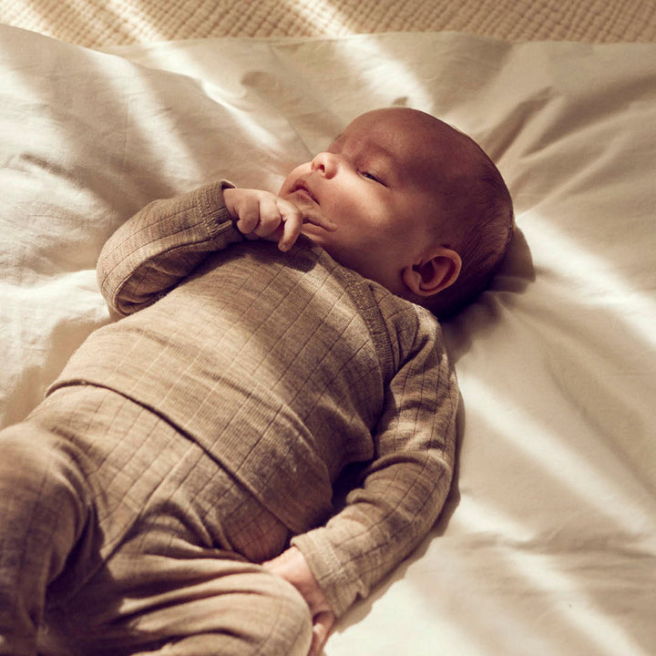 müsli WOOLLY RIB kryds cardigan Langærmet bluse Balsam melange 821000011