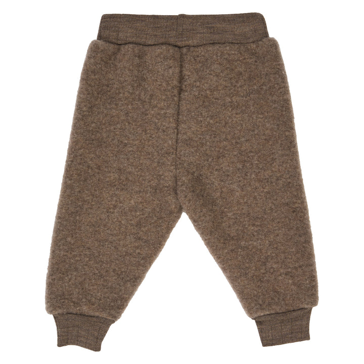 müsli WOOLLY bukser i merinould fleece Bukser Walnut melange 821000012