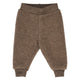 müsli WOOLLY bukser i merinould fleece Bukser Walnut melange 821000012