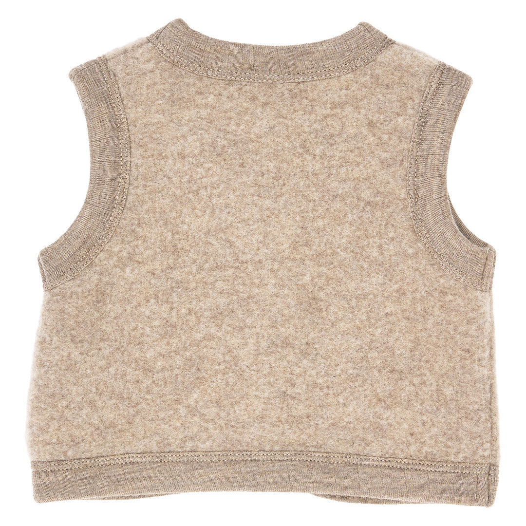 müsli WOOLLY vest i merinould fleece Uld Balsam melange 821000011