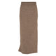 Conservandum WOOL RIB nederdel i merinould Nederdel Walnut melange 821000012