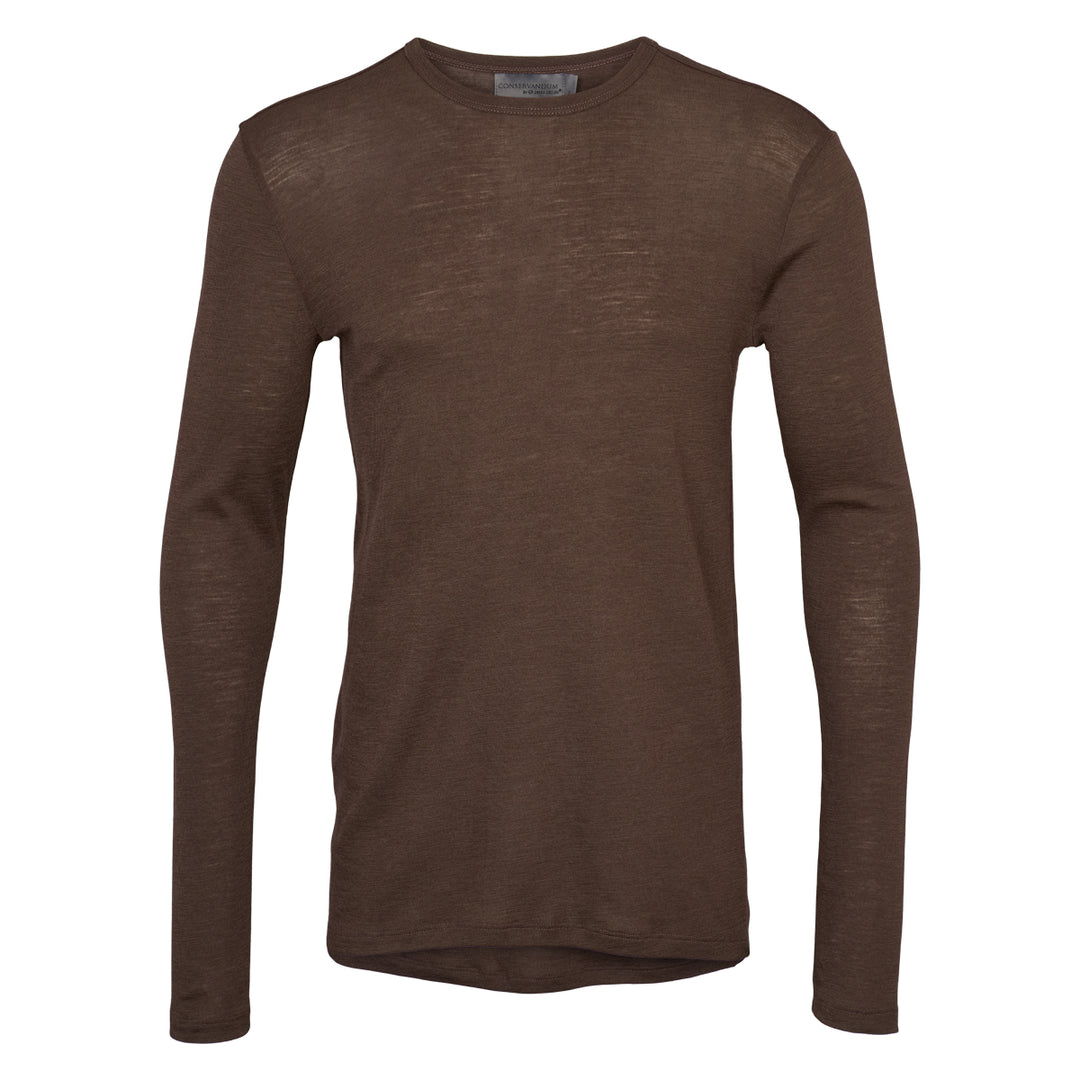 Conservandum WOOL bluse Langærmet bluse Brown 422017200
