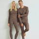 Conservandum WOOL bluse Langærmet bluse Walnut melange 821000012