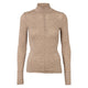 Conservandum WOOL bluse med lynlås i merinould T-shirt Balsam melange 821000011