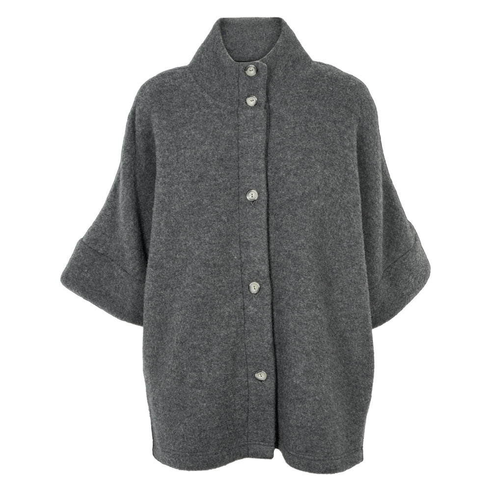 Conservandum WOOL fleece kortærmet jakke Sweatshirt Dark grey 892000011