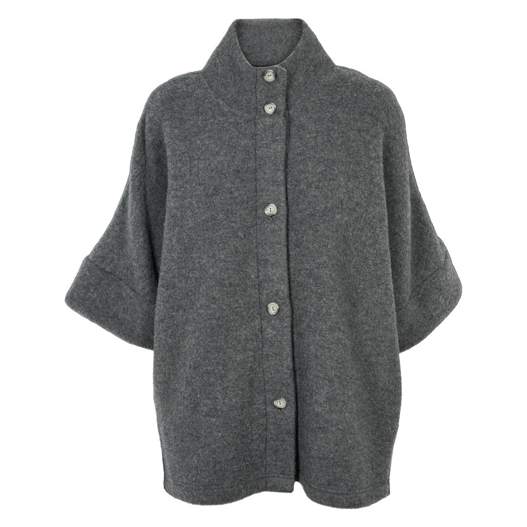Conservandum WOOL fleece kortærmet jakke Sweatshirt Dark grey 892000011