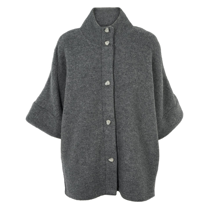 Conservandum WOOL fleece kortærmet jakke Sweatshirt Dark grey 892000011
