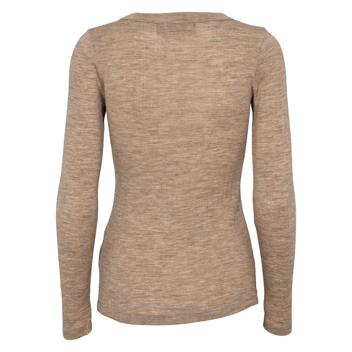 Conservandum WOOL langærmet bluse Langærmet bluse Balsam melange 821000011