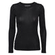 Conservandum WOOL langærmet bluse Langærmet bluse Black 019400706