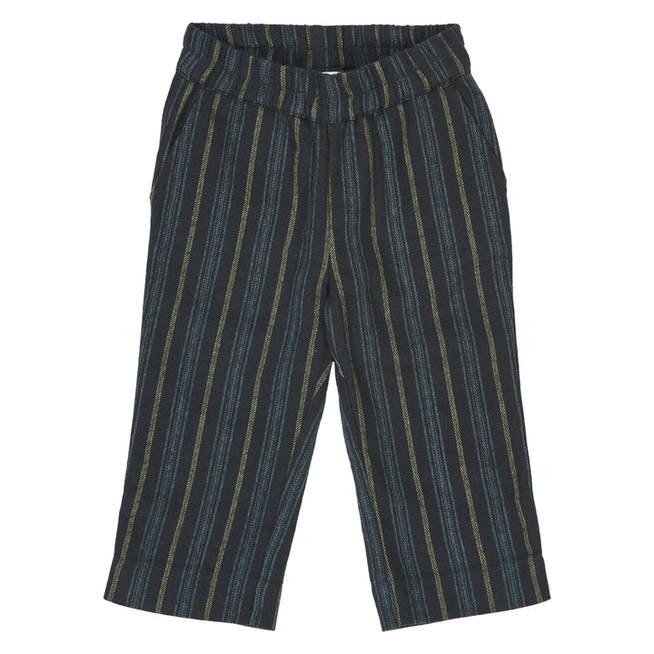 müsli WOVEN STRIPE bukser Bukser Night blue/ Moss/ Stormy blue 690000268