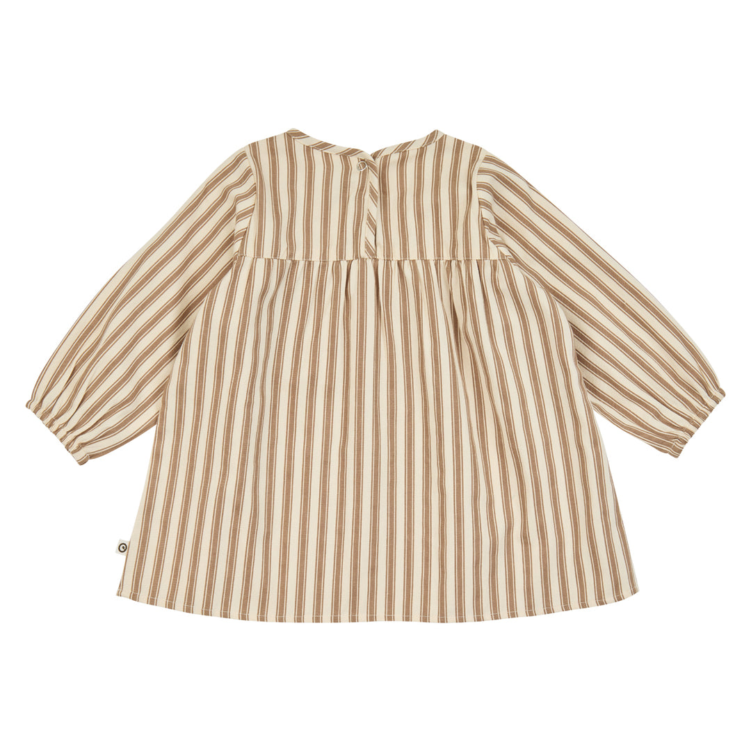 müsli WOVEN stribet kjole Kjoler Oak/ Walnut 690000338