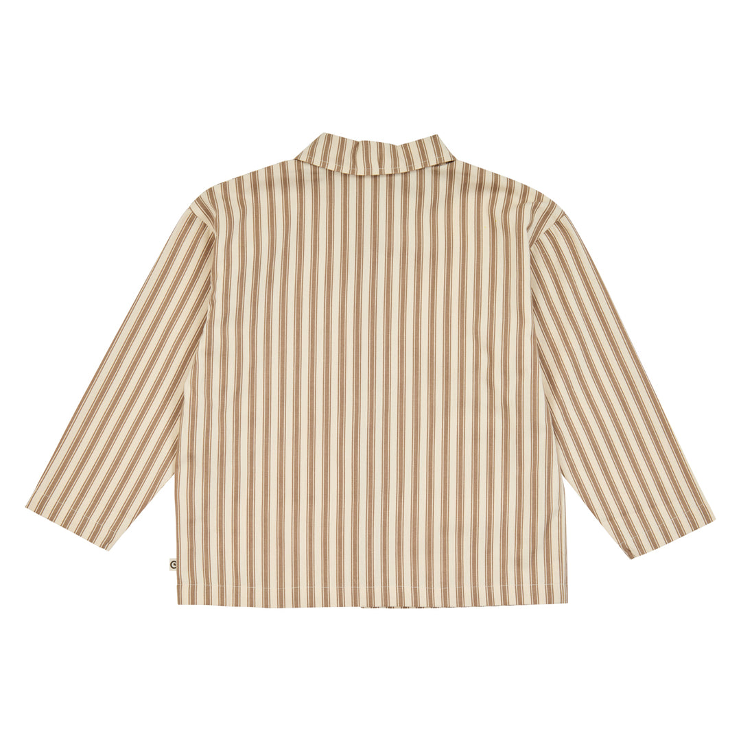 müsli WOVEN stribet skjorte Langærmet bluse Oak/ Walnut 690000338
