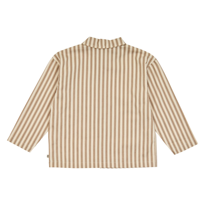 müsli WOVEN stribet skjorte Langærmet bluse Oak/ Walnut 690000338