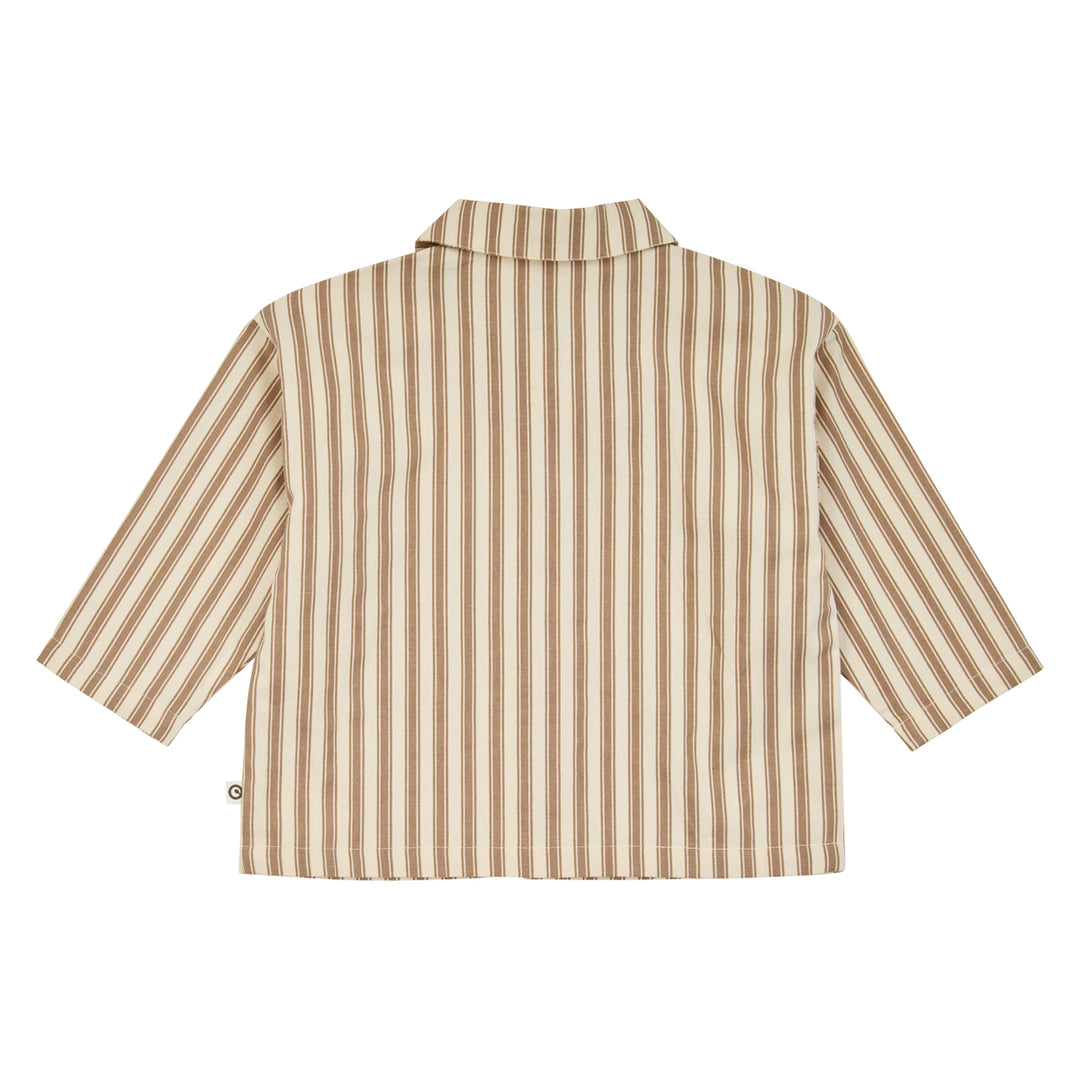müsli WOVEN stribet skjorte Langærmet bluse Oak/ Walnut 690000338
