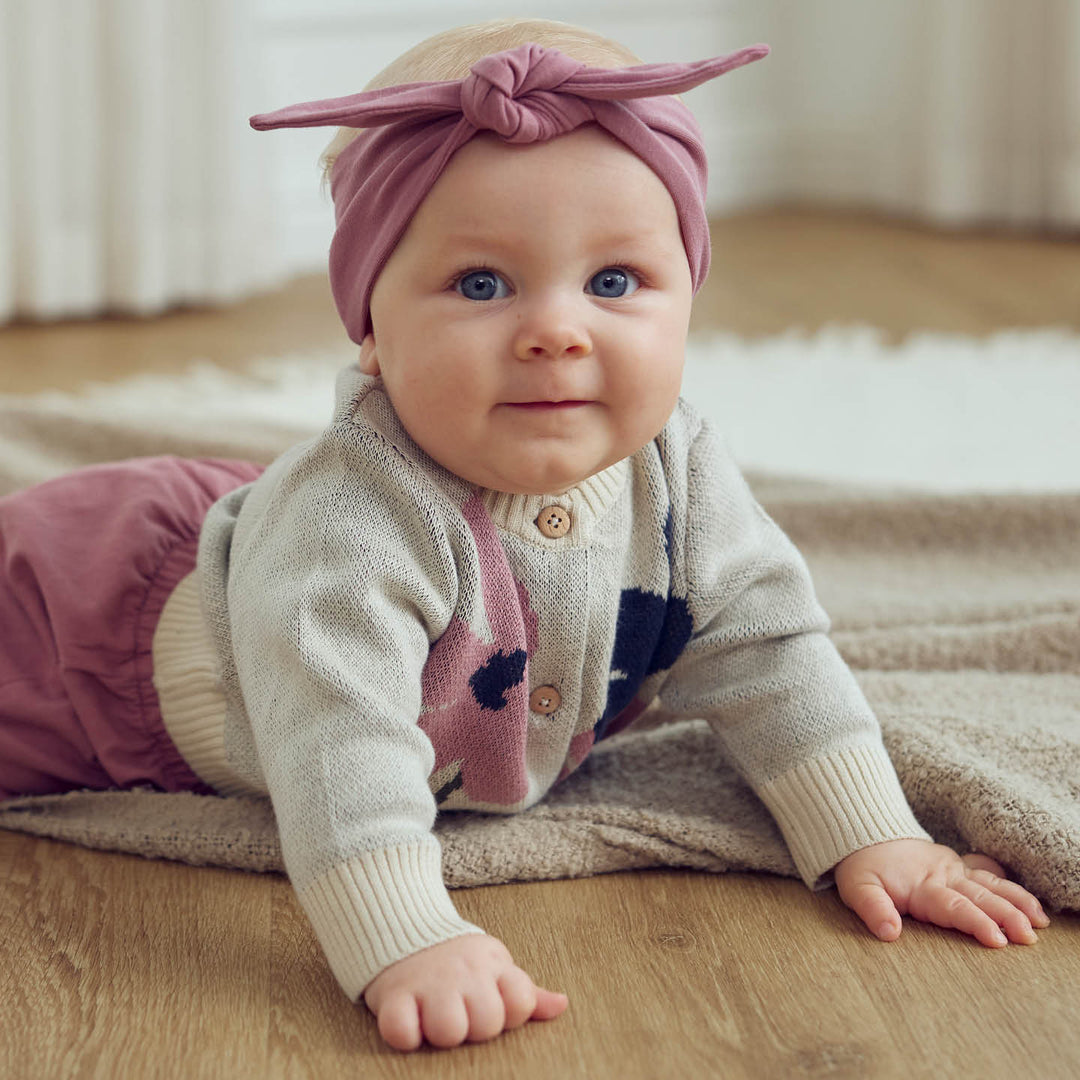 müsli ZINNA blomster strik cardigan Langærmet bluse Oak 013040001