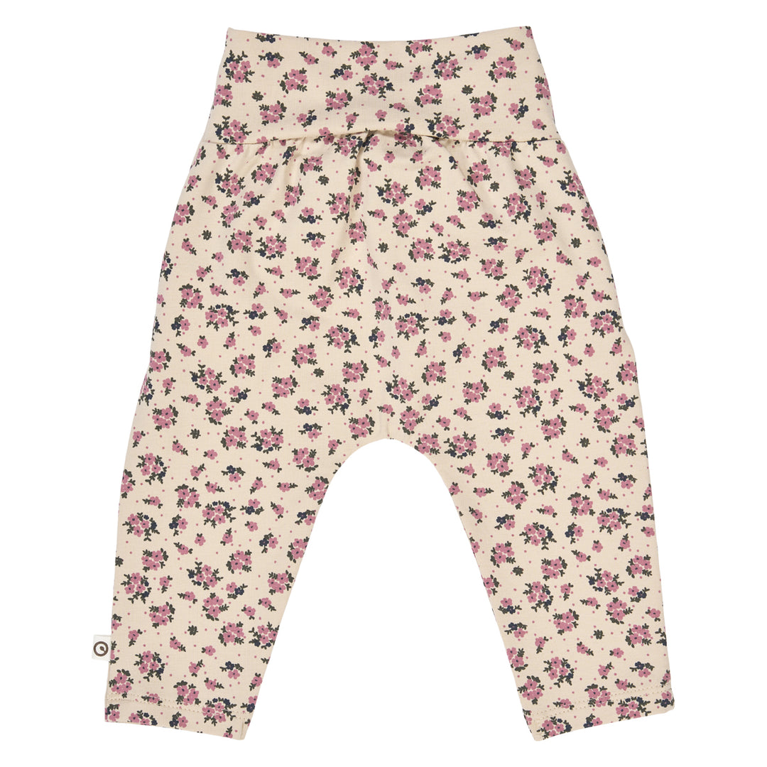 müsli ZINNA blomsterprintede bukser med sløjfe Bukser Oak/ Nostalgia rose/ Deep green 690000261