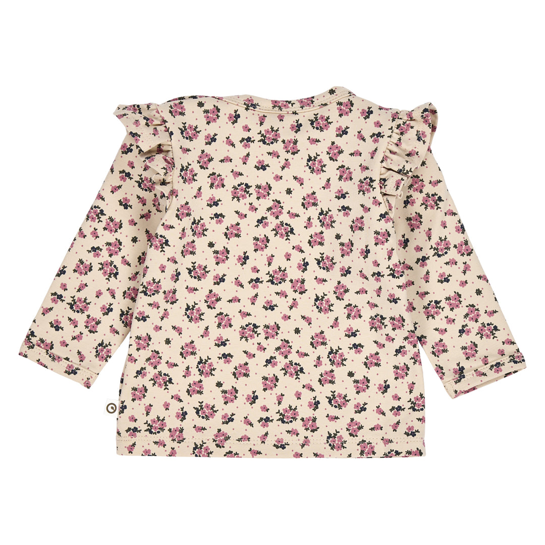 müsli ZINNA blomsterprintet flæse bluse Langærmet bluse Oak/ Nostalgia rose/ Deep green 690000261
