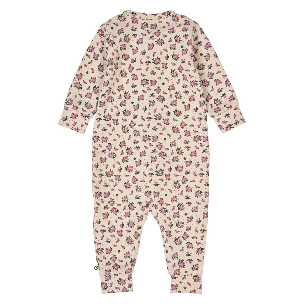 müsli ZINNA blomsterprintet heldragt med lynlås Bodystockings Oak/ Nostalgia rose/ Deep green 690000261
