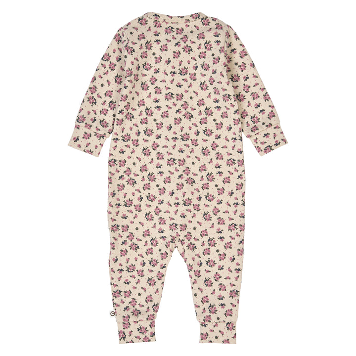 müsli ZINNA blomsterprintet heldragt med lynlås Bodystockings Oak/ Nostalgia rose/ Deep green 690000261