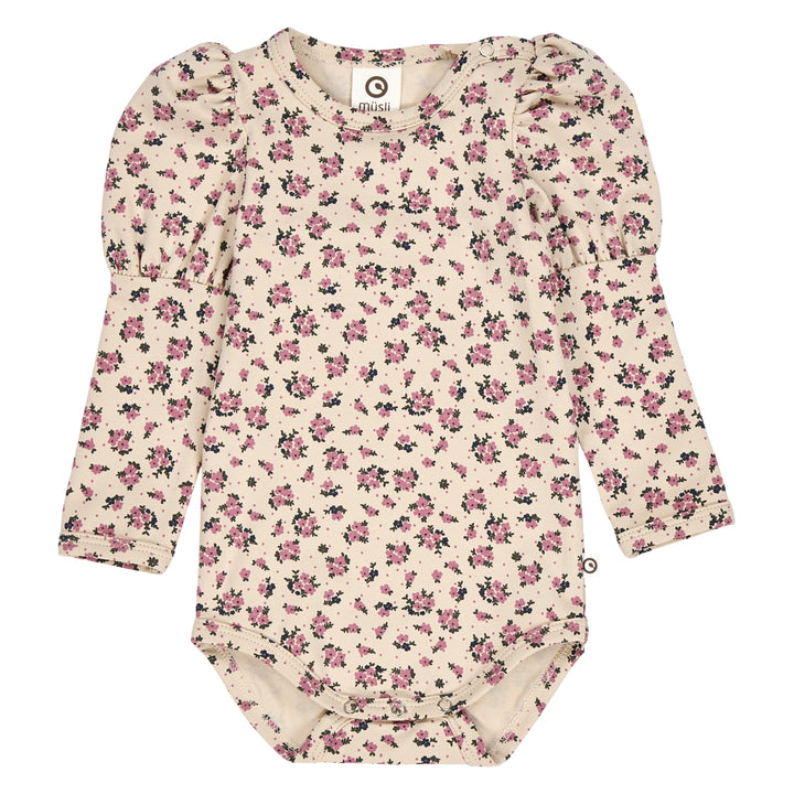 müsli ZINNA blomsterprintet pufærme body Bodystockings Oak/ Nostalgia rose/ Deep green 690000261