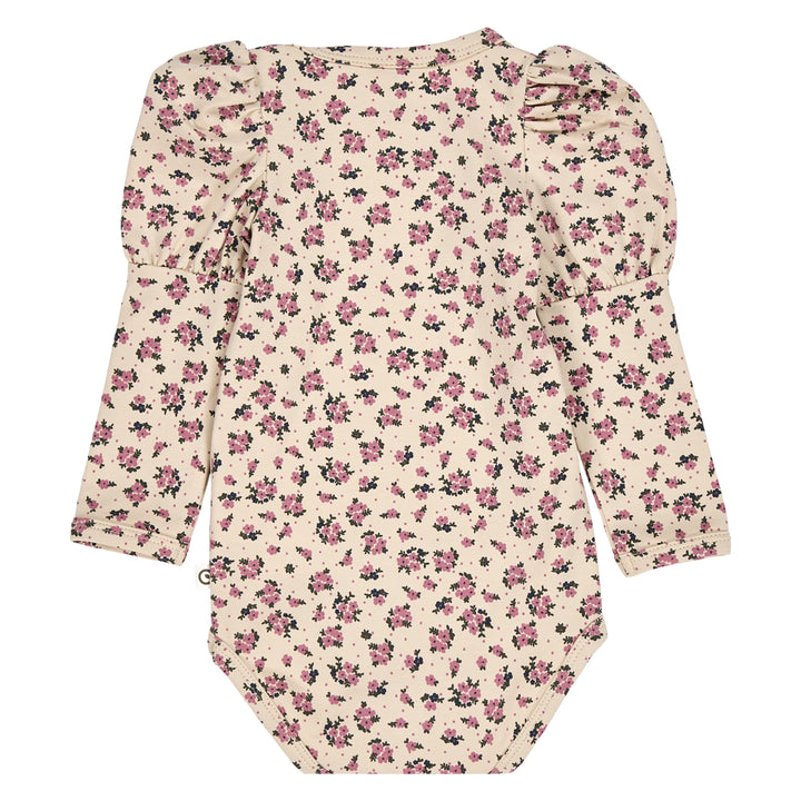 müsli ZINNA blomsterprintet pufærme body Bodystockings Oak/ Nostalgia rose/ Deep green 690000261
